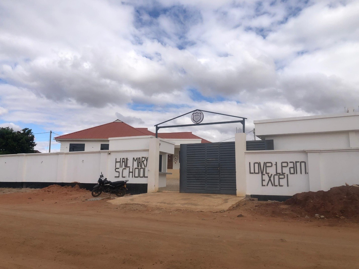 Entrance gate of Hail Mary School in Dodoma